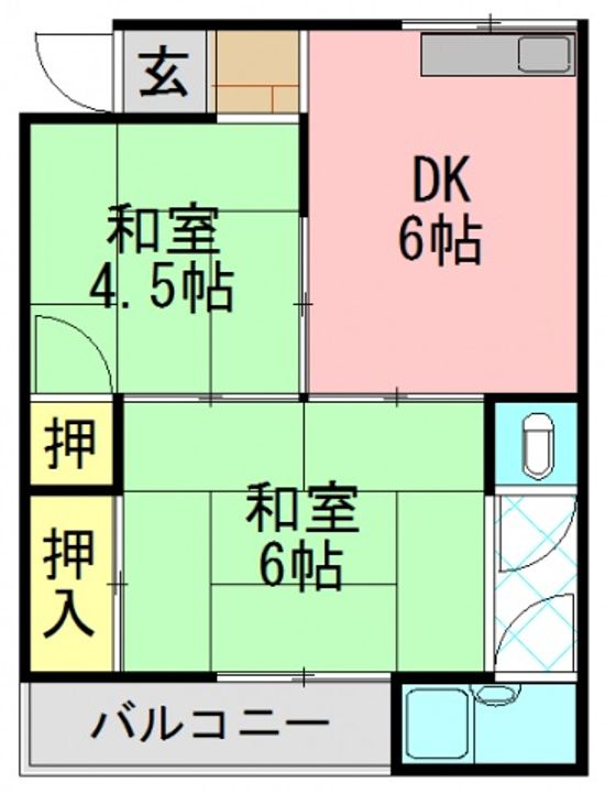 太子ビル202の間取り