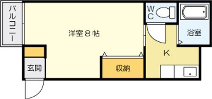 ハイツ松緑203の間取り
