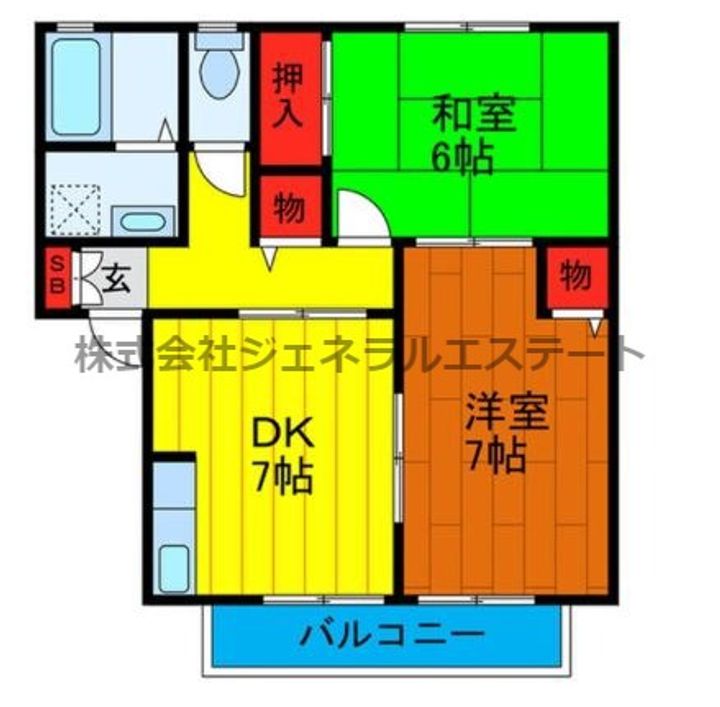 Kコスモ205の間取り