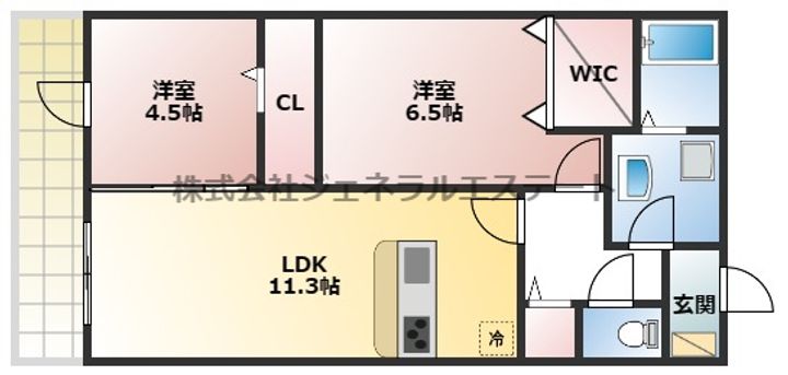 プリズムの間取り