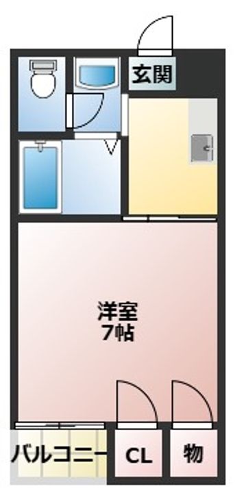 エスポワール大和田303の間取り
