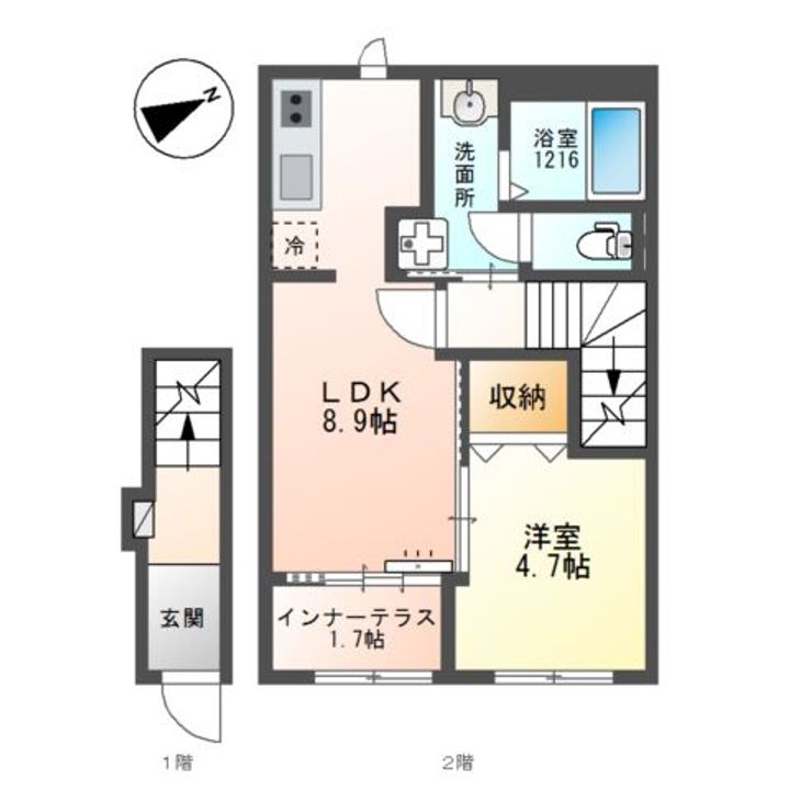 カロテラスの間取り