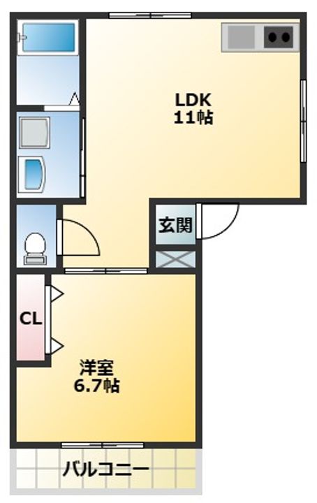 フラッツY201の間取り