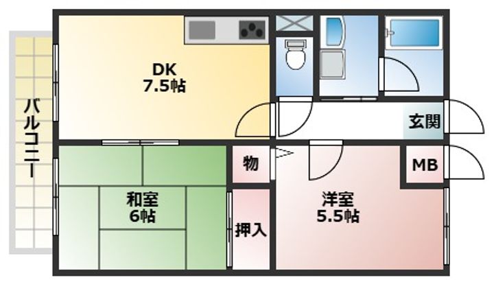 クリスタルハイツの間取り