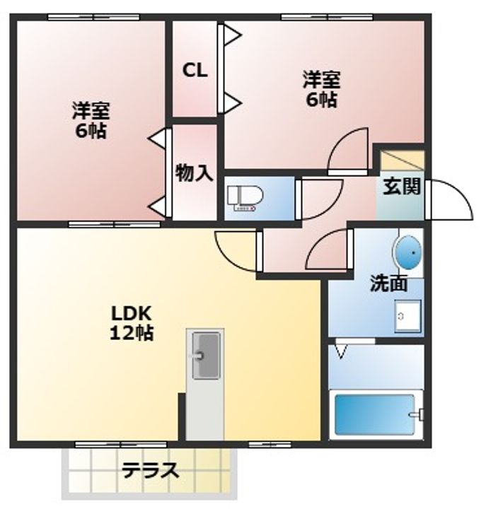 ラカーサ大久保の間取り
