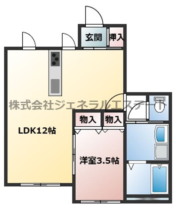 セレッソ忍ケ丘101の間取り