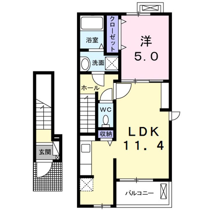 サニーレジデンスA棟の間取り