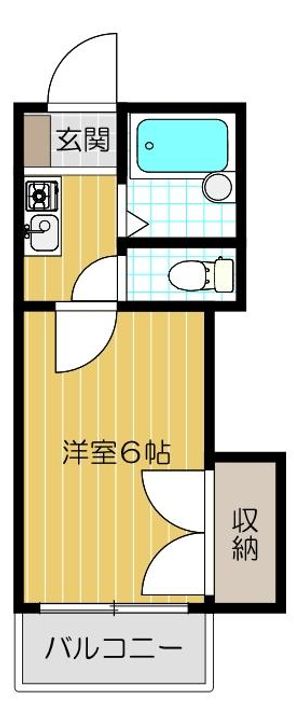 シャルマン河原403号室の間取り