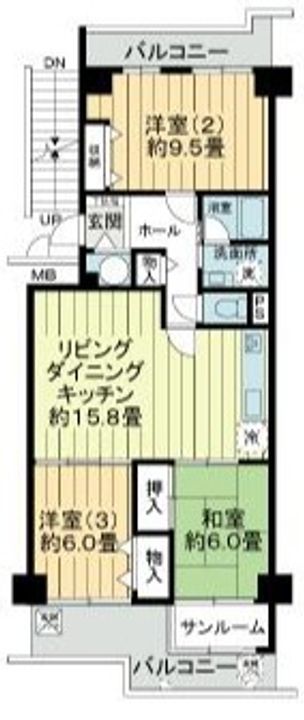 大阪府大阪市都島区都島南通2丁目(マンション)の賃貸物件4fの間取り
