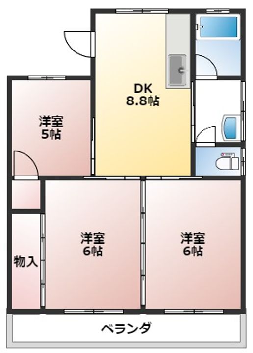メゾンド長友101の間取り