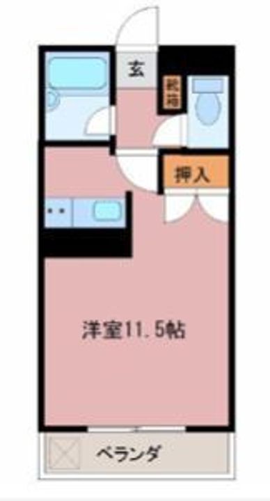 ジーピー14番館506の間取り