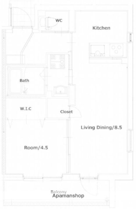 valo吉村204の間取り