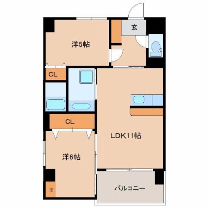 グランクレシェンテ301の間取り