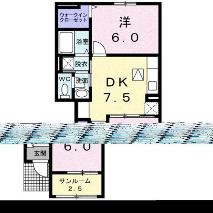ラコルト Aの間取り