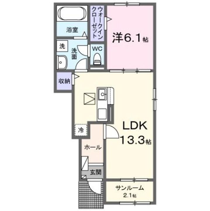 アンソレイユ SHの間取り