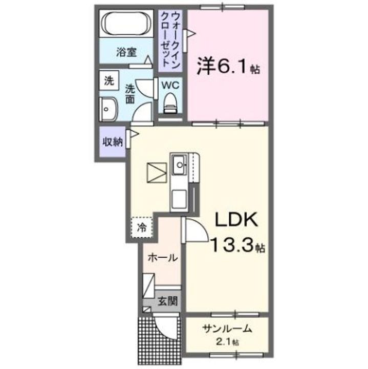 アンソレイユ SHの間取り