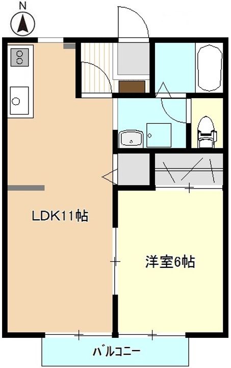 パルメゾン201の間取り
