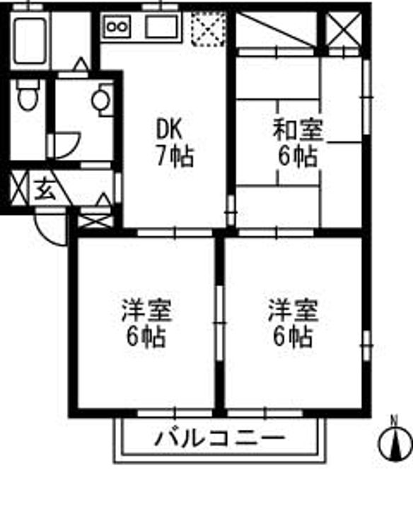 ベイリーフ103の間取り