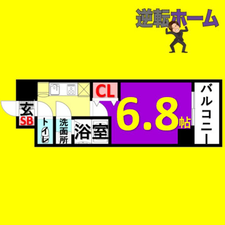 プレサンス新栄リベラの間取り