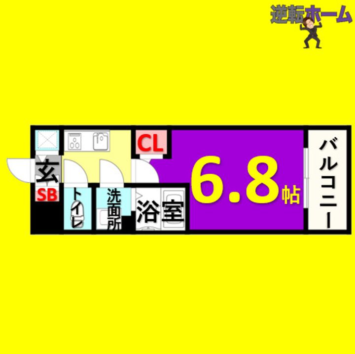 エスリード上前津LIVIAの間取り