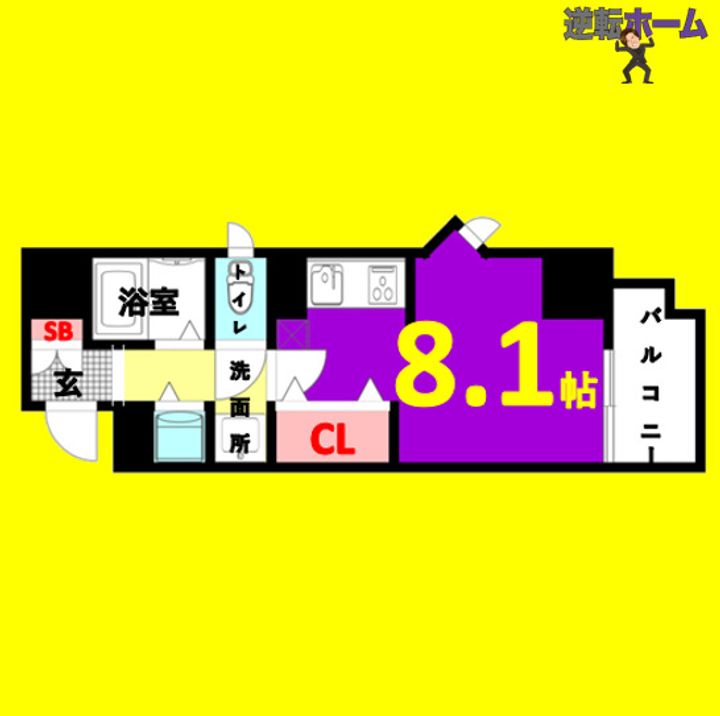 パルティール鶴舞の間取り