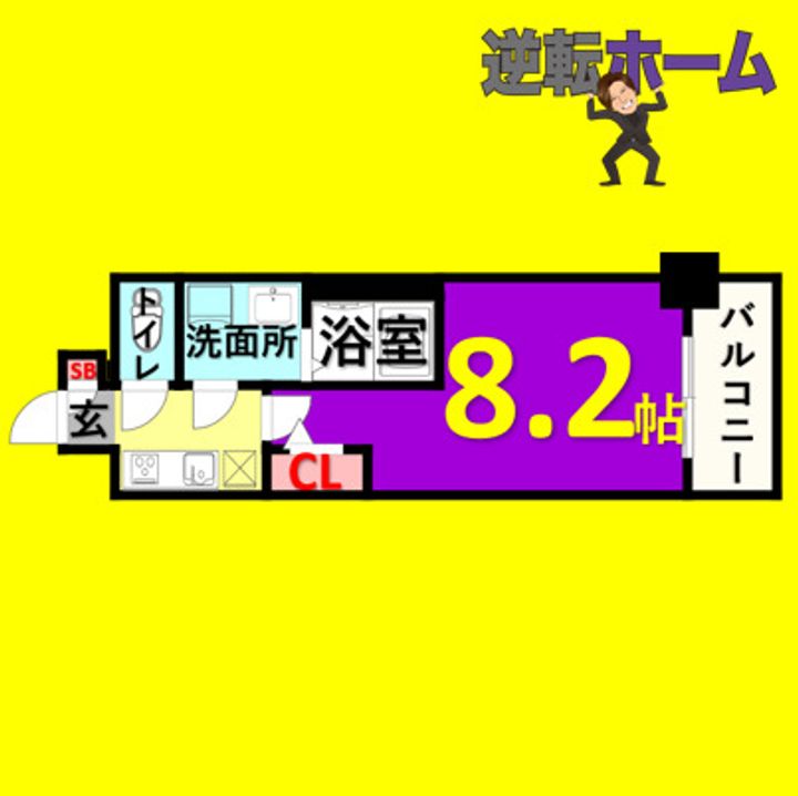エスリード新栄プライムの間取り