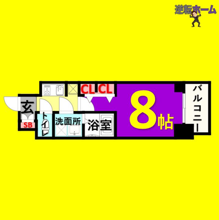 S-RESIDENCE堀田駅前の間取り