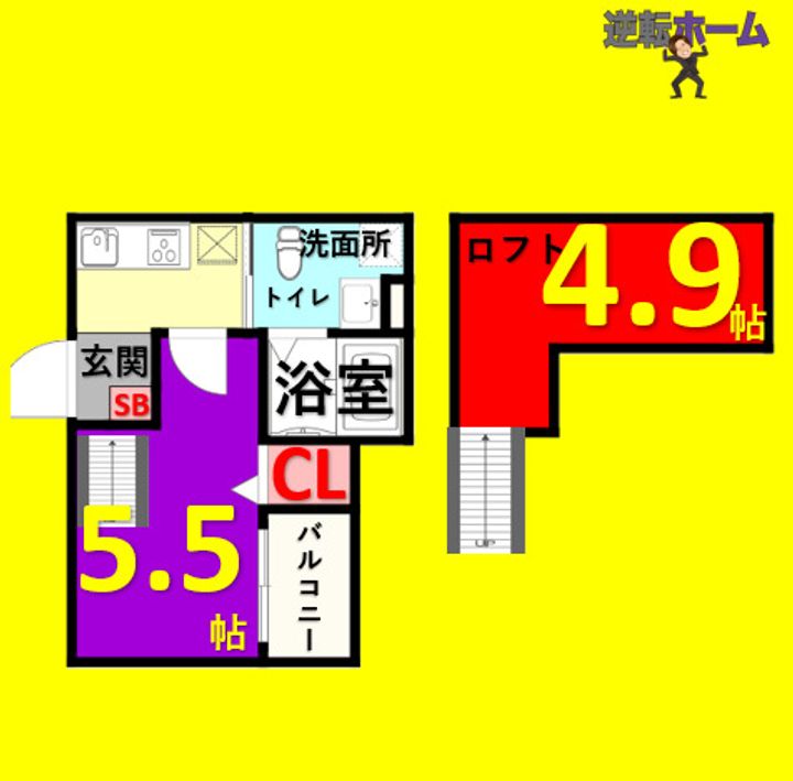 コンフォート 鈍池(コンフォートニブイケ)の間取り