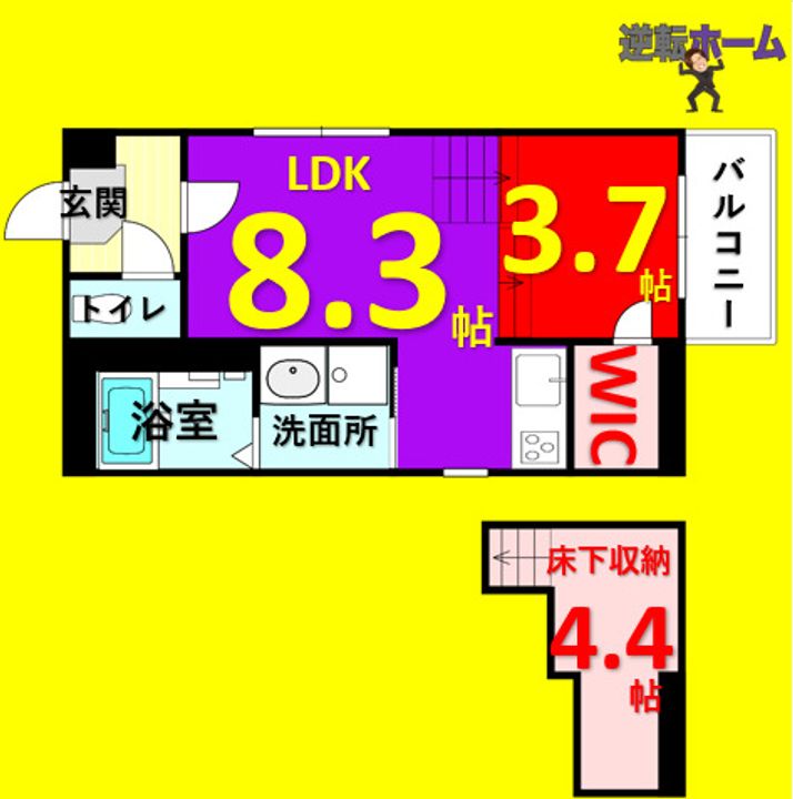 ハーモニーテラス上石川町Ⅳの間取り
