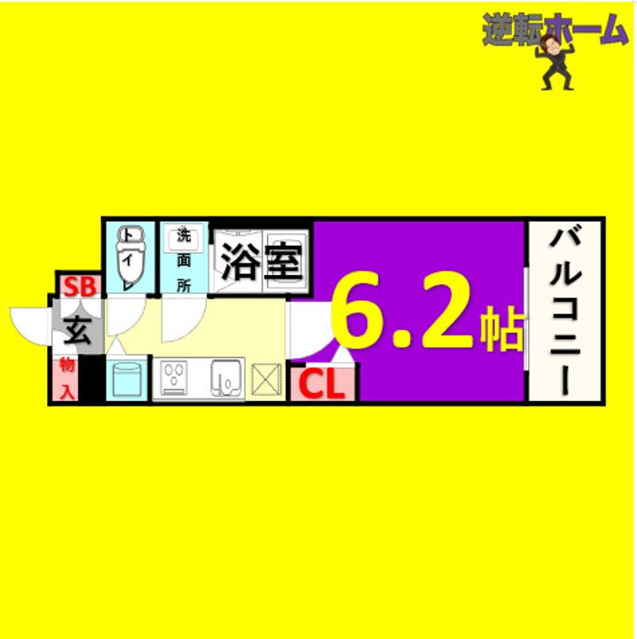 プレサンス金山コネクトの間取り
