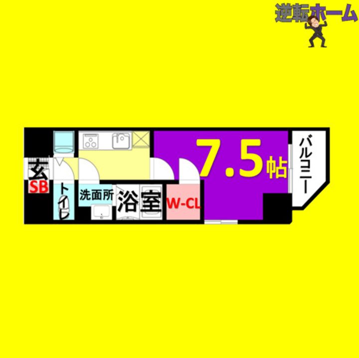 エスリード泉プライムの間取り