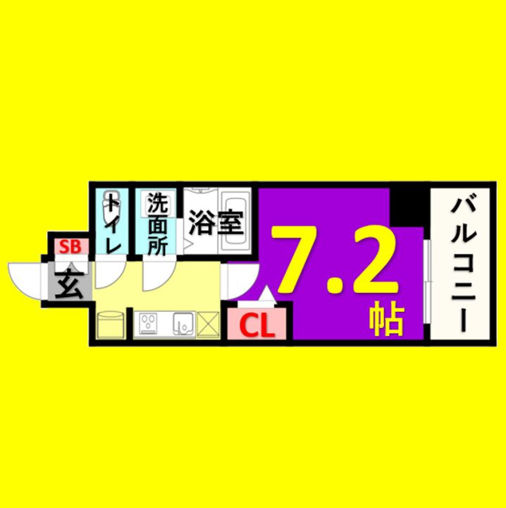 プレサンス久屋大通公園セラフィの間取り