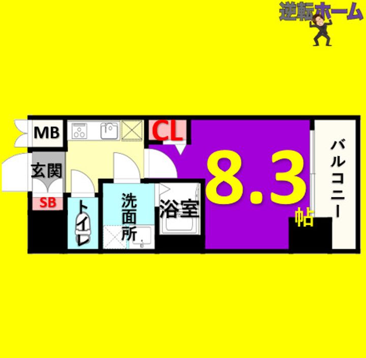 プレサンス池下トレスの間取り
