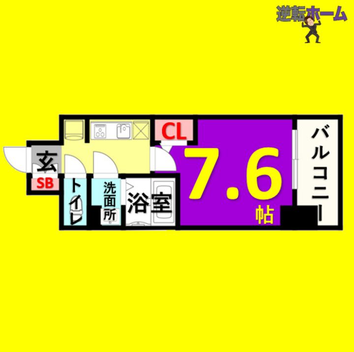 メイクスデザイン上前津の間取り