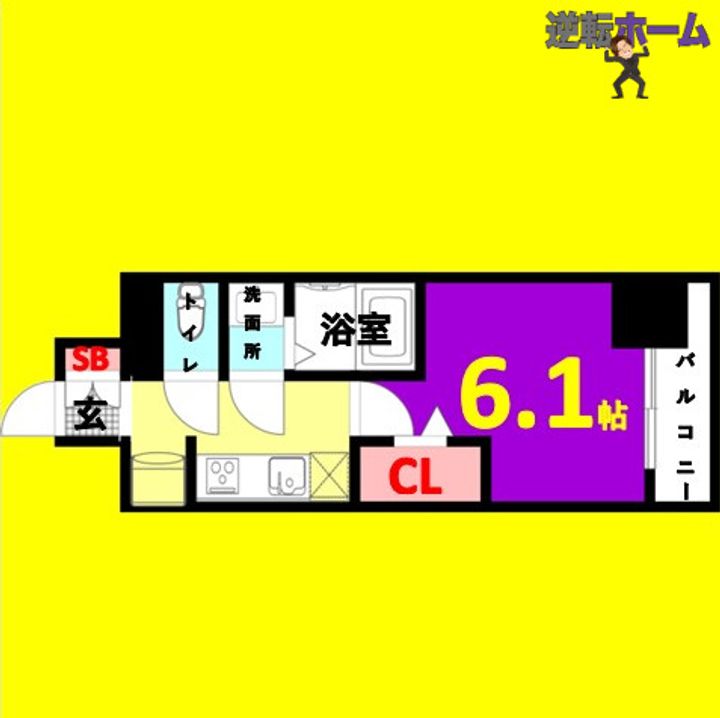 ディアレイシャス浅間町ステーションフロントの間取り