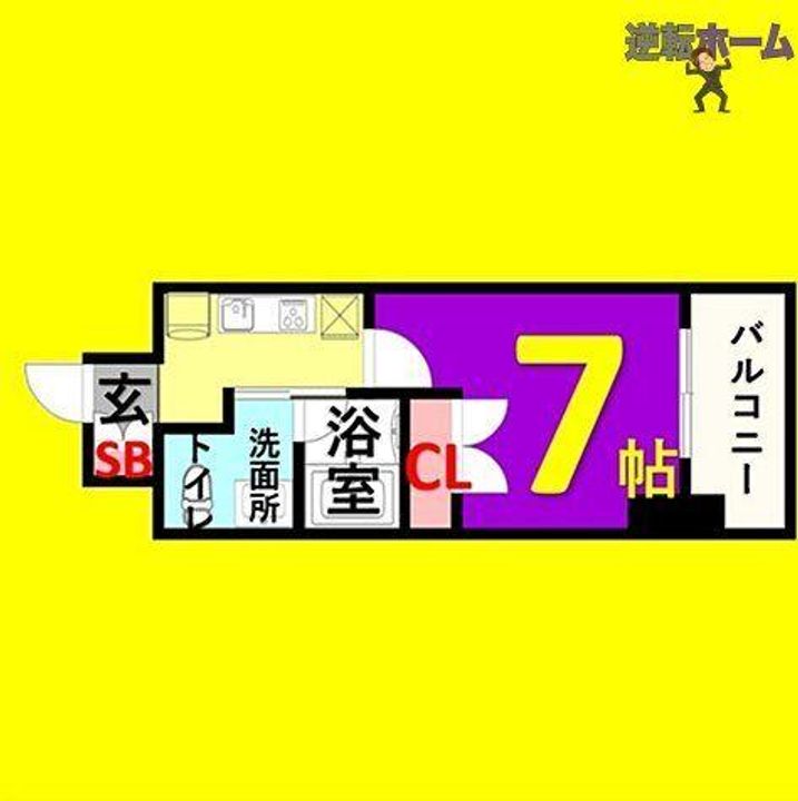 レジディア鶴舞の間取り