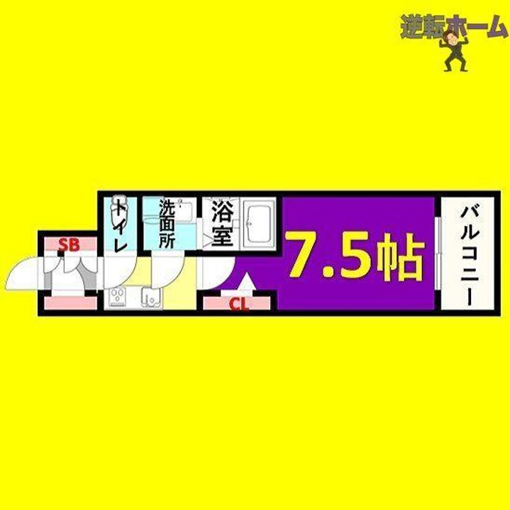 ブランシエスタ東別院の間取り
