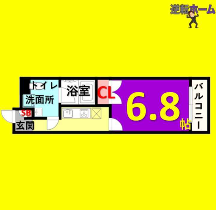 セントレイクセレブ代官町の間取り