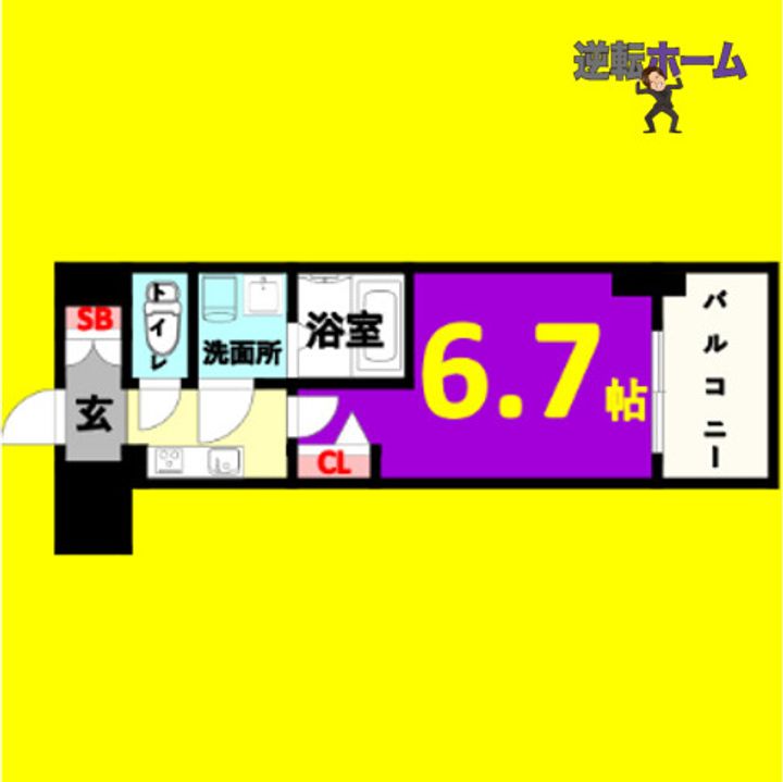 メイクス熱田大宝の間取り