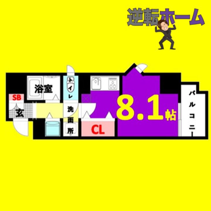 パルティール鶴舞の間取り