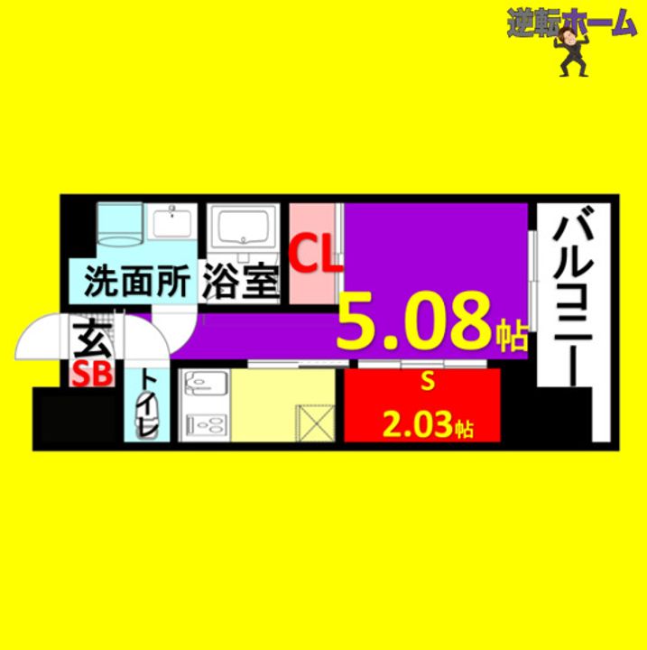 エステシア上前津の間取り
