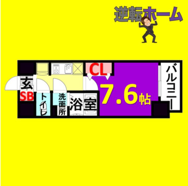 プレサンスTHE久屋大通レジェンドの間取り