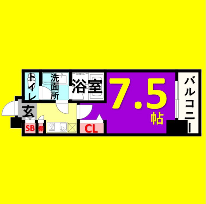 meLiV鶴舞の間取り