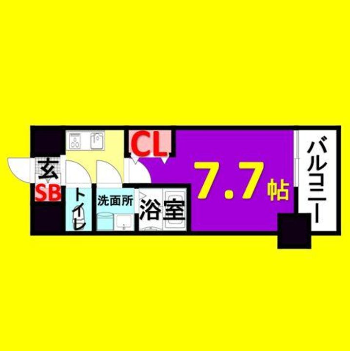S-RESIDENCE庄内通Northの間取り
