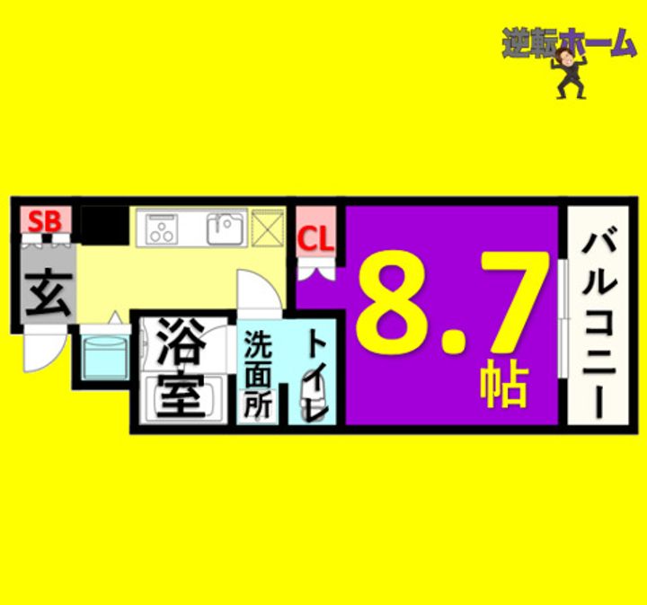 アプリーレ久屋大通公園の間取り
