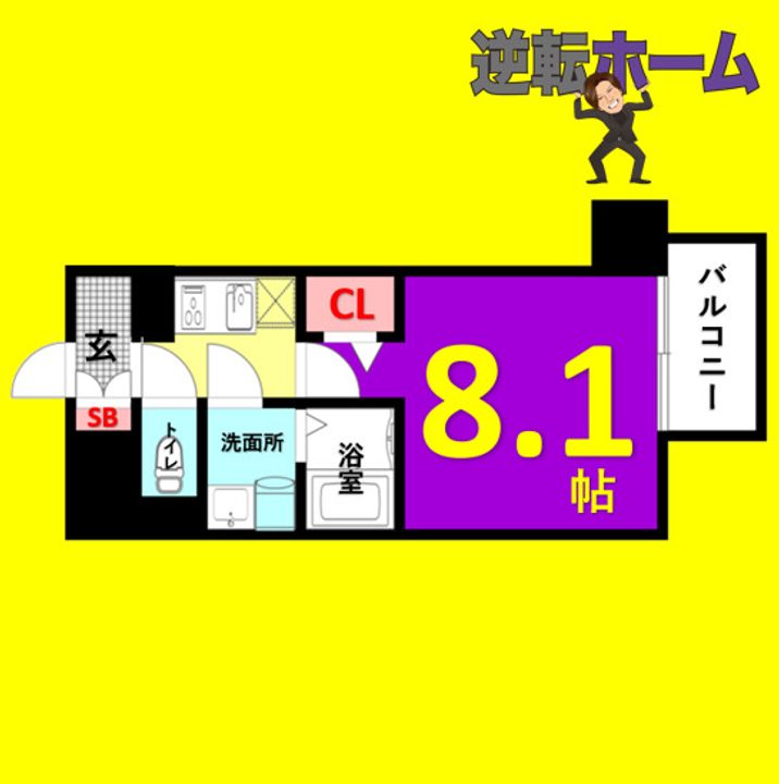 エスリード名古屋東別院の間取り