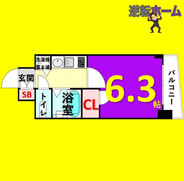 プレサンス大須観音駅前サクシードの間取り
