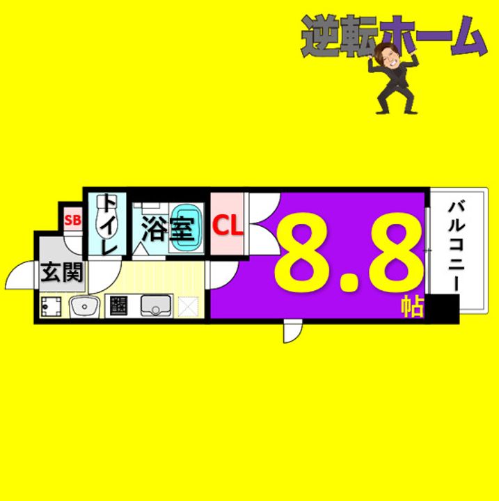 パルティール神宮前の間取り