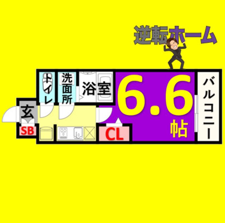プレサンス名古屋駅ゲートの間取り