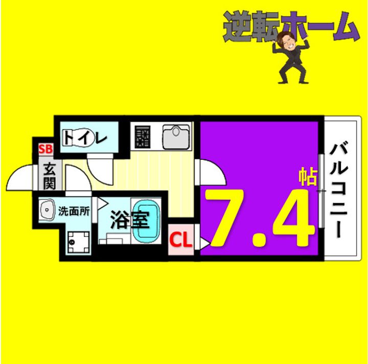 レジデンスルイーダ402の間取り